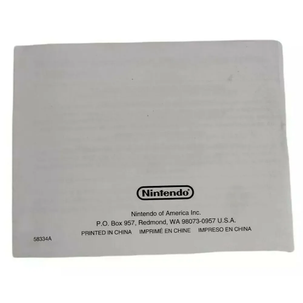 Nintendo Game Boy Advance SP Console System Instruction Manual Only